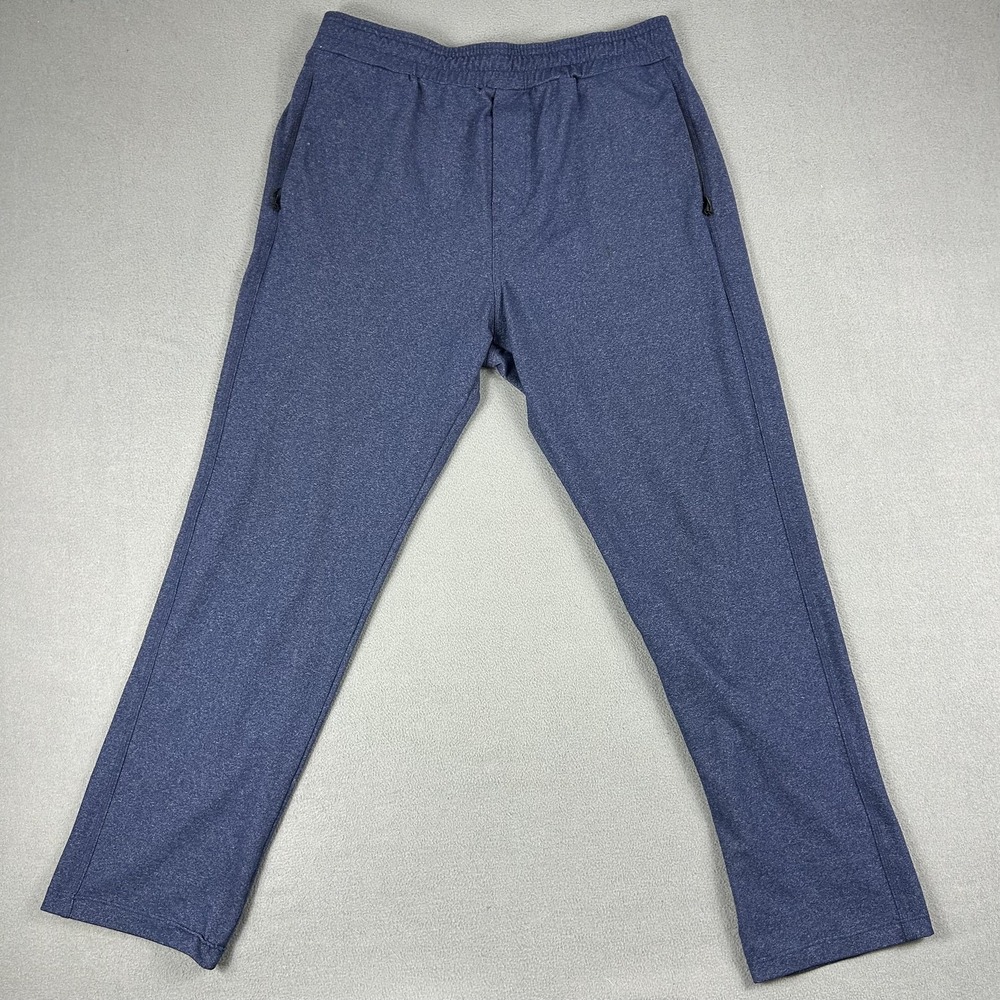 Public Rec Pants Mens 36x30 Blue Athleisure Zipper Pockets Elastic Waist Stretch